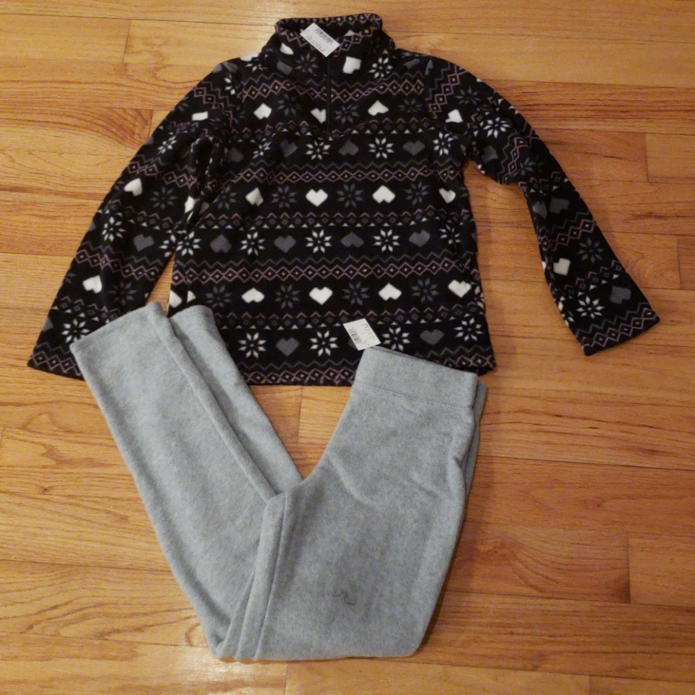 NWT Children's Place Girl's Size Large Fleece Set